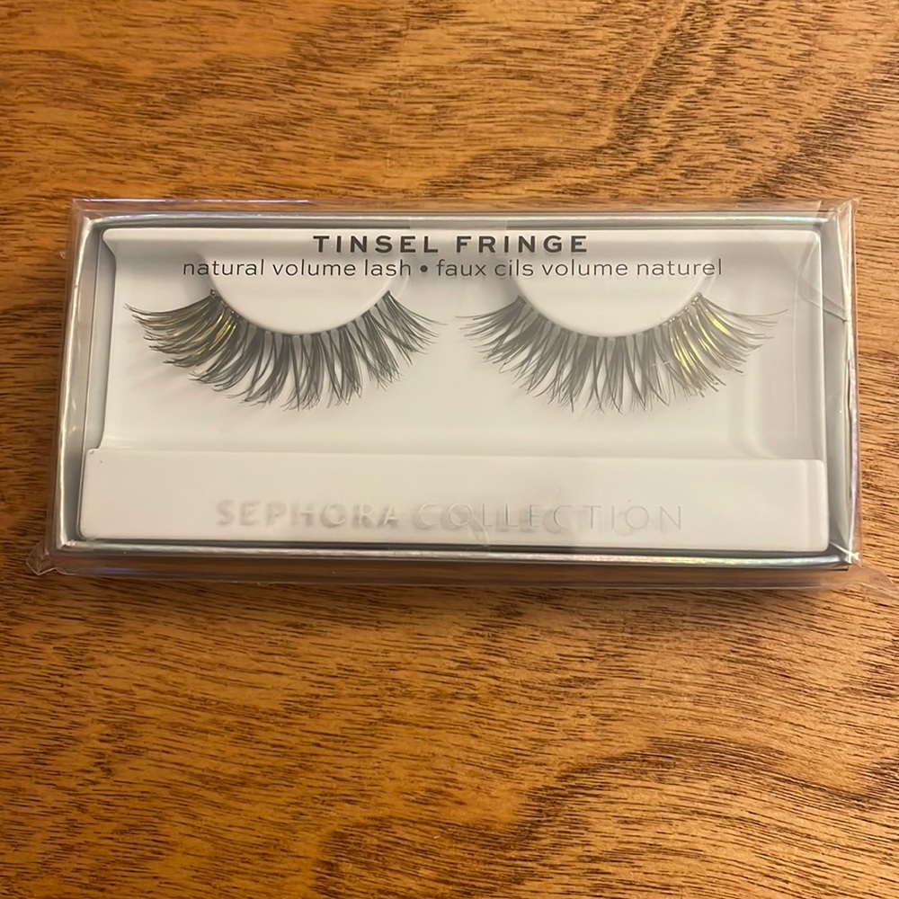 Sephora Tinsel Fringe False Lashes NIB Gold tinsel